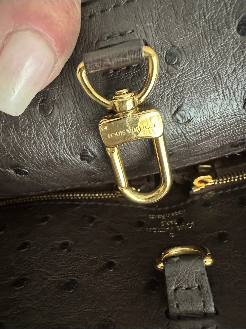 AUTHENTIC Louis Vuitton Monogram Quilted Satchel with Burgundy Handles - Picture 7 of 12